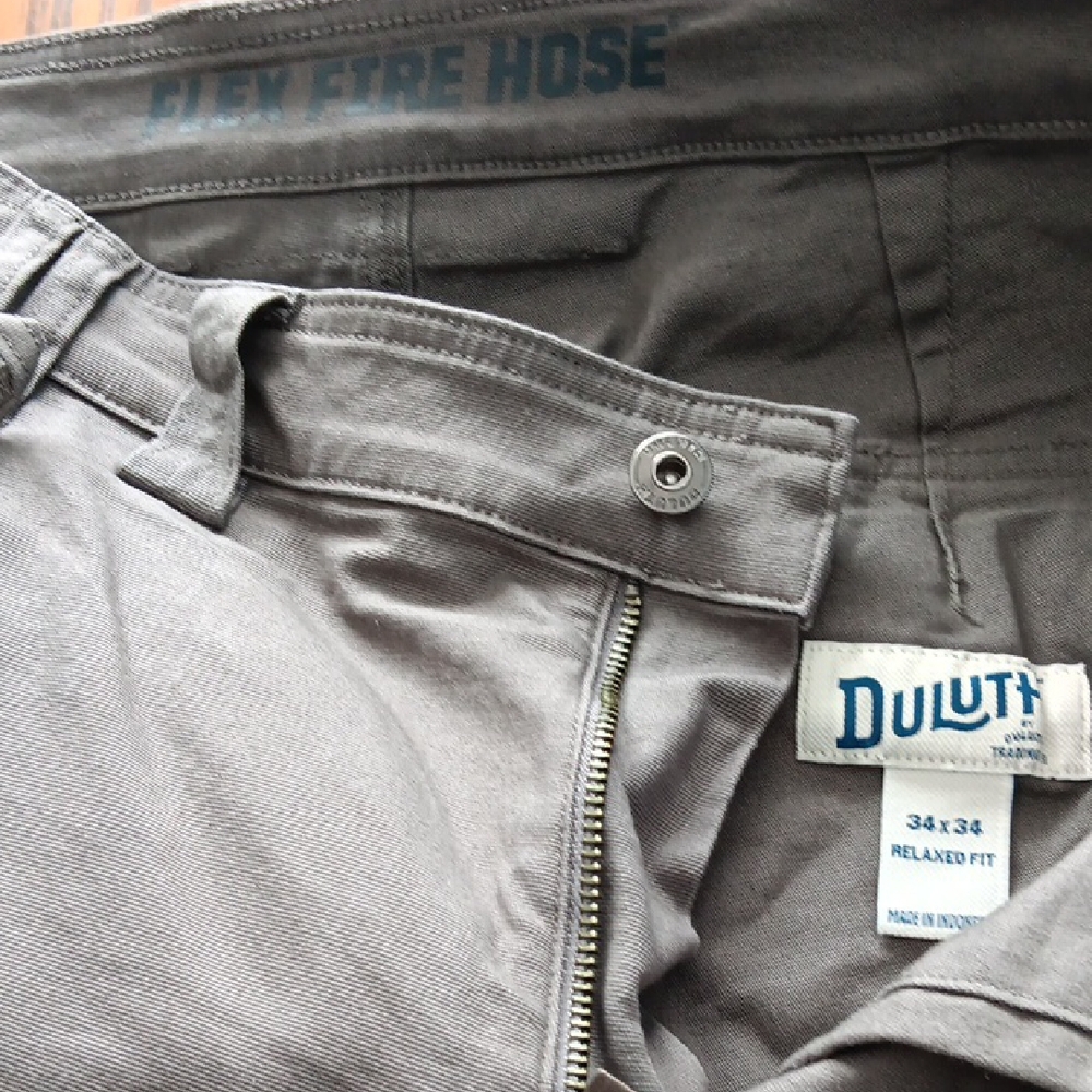 Duluth Flex Fire Hose Pants - Gray